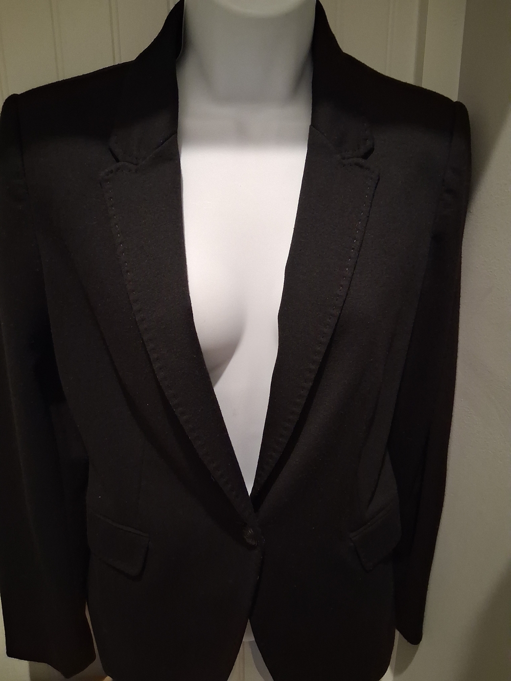 Zara Black Women's Blazer - Tailored Single-Button Jacket